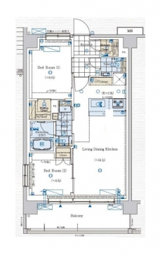 ジェノヴィア赤羽の間取り図