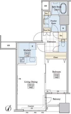 レジディアタワー上池袋（タワー棟）の間取り図
