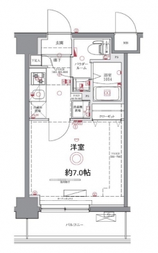 ジェノヴィア西川口Ⅱの間取り図