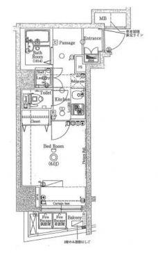 ジーベック滝野川の間取り図
