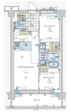 ジェノヴィア赤羽の間取り図