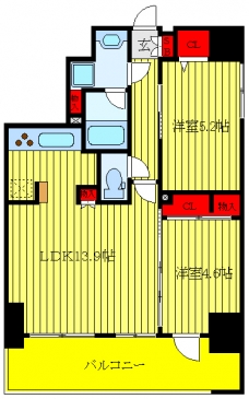 MAXIV西日暮里アレグリアコートの間取り図