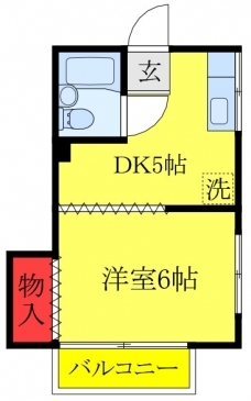 沖ハイツの間取り図