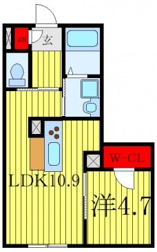 フォレスト真正寺坂の間取り図