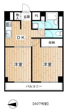 板橋昭和ビル徳丸の間取り図