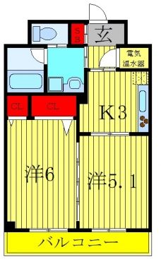 ザ　ウエスト　スクエアの間取り図