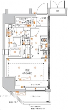 ＬＵＭＥＥＤ池袋の間取り図