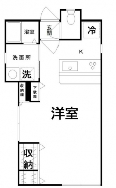 ワンオーワンの間取り図