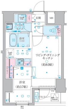 GENOVIA椎名町の間取り図