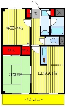 エストTANAKAの間取り図