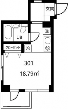 テック西ヶ原の間取り図
