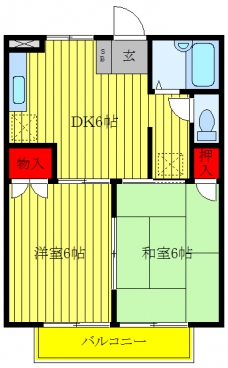 パークサイドシャトレＷＳ－Ａ棟の間取り図