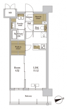 RJRプレシア川口の間取り図