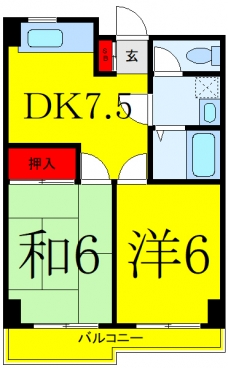 三高・サンロイヤルの間取り図