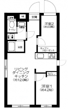 三ノ輪レーベルの間取り図