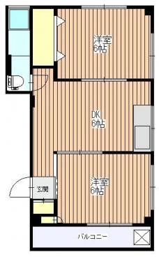 第一ヨコタマンションの間取り図