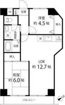 グリーンスターハイツの間取り図