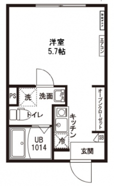 レピュア王子神谷レジデンスⅡの間取り図