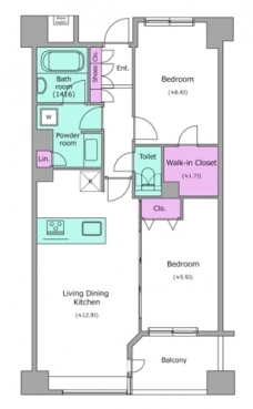 レジディアタワー上池袋（パーク棟） の間取り図