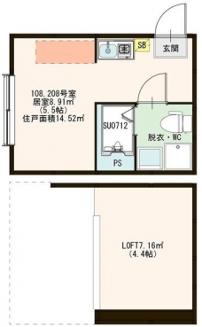 ハーモニーテラス上板橋の間取り図