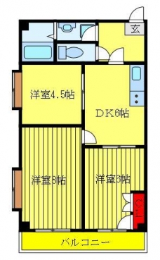 王子サウスウィングの間取り図