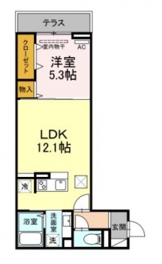 エクセリア蓮根の間取り図