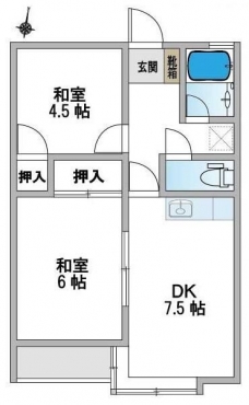 デュエット本太の間取り図