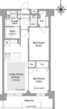 コンフォリア・リヴ文京護国寺の間取り図