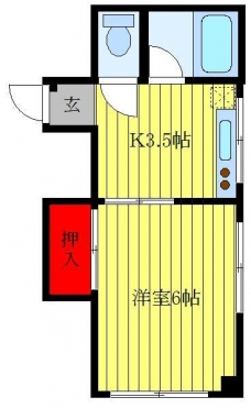 木本マンションの間取り図