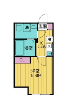 フローライト北千住の間取り図
