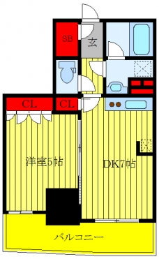 パークアクシス上野松が谷の間取り図