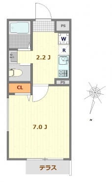 コンフォート蕨 WESTの間取り図