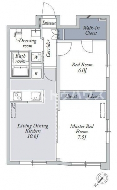 Ｌａ　Ｄｏｕｃｅｕｒ文京大塚Westの間取り図