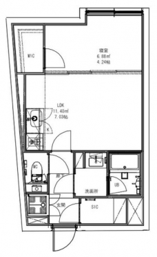 Ｌｕｄｅｎｓ中板橋Ⅱの間取り図