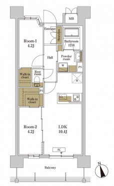 RJRプレシア川口の間取り図