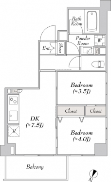 ルミーク本町ウェストの間取り図