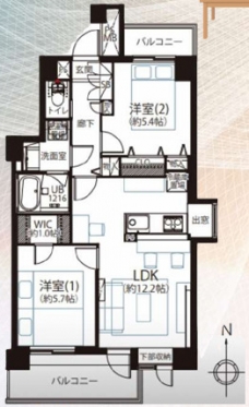 フェイム池袋西の間取り図