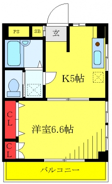 シャイン王子神谷の間取り図