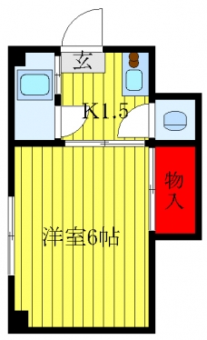 渡辺マンションの間取り図
