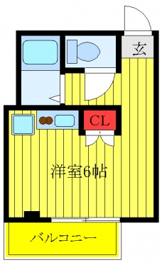 フルーレＫの間取り図
