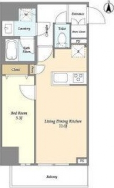 グランカーサ三ノ輪Ⅳの間取り図