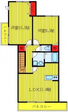 グリーンテラスサントクの間取り図