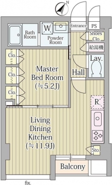 ヴァロータ氷川台の間取り図