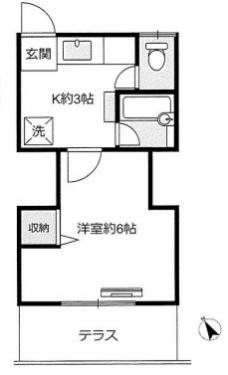 ミツユタカハイツの間取り図