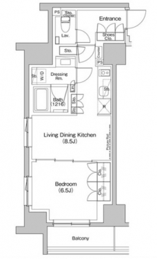 ザ・パークハビオ入谷の間取り図