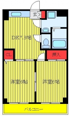 ドミール板橋本町の間取り図