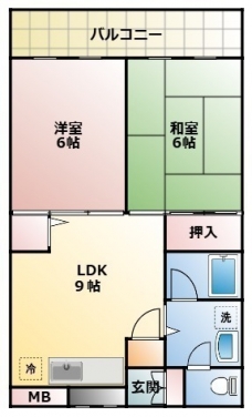 リレント安行の間取り図