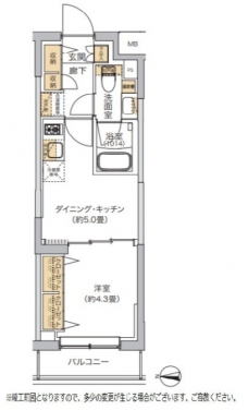 リビオメゾン湯島の間取り図