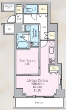 ラグゼナ北千住Ⅱの間取り図
