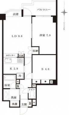 東建ニューハイツ赤塚公園の間取り図
